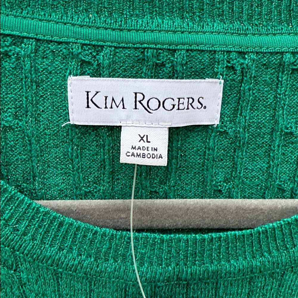 Kim Rogers Emerald Cable Knit Sweater - Picture 3 of 6